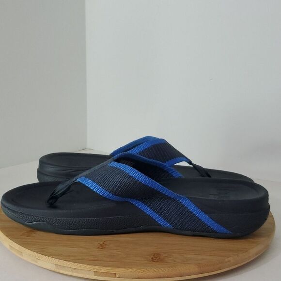 Fitflop Surfer Men's Blue Flip Flops Sandals Size 11 - Picture 7 of 10